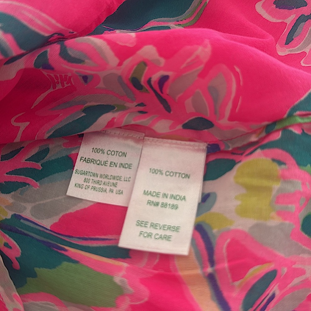 Lilly Pulitzer Pink & Green Parrot Print Tunic/Coverup Sz M
Beacon Toucan Print - Picture 5 of 8